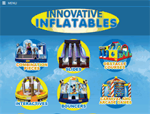 Tablet Screenshot of innovativeinflatables.com